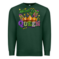 Sports Green mardi gras queen Premium Sweatshirt - FaDigitalArtStudio