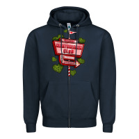 Navy heartbreaker club olivia Zipper Hoodie - OliviaCreatesArt