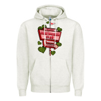 Oatmeal Heather heartbreaker club olivia Zipper Hoodie - OliviaCreatesArt