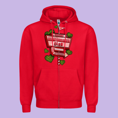 Heartbreaker Club Olivia Zipper Hoodie Designed By Oliviacreatesart