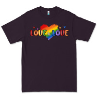 Plum love is love lgbtq Premium Tee - MaliasSmallBusiness