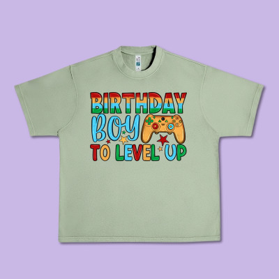 Birthday Boy To Level Up Urban Heavy Tee Designed By Jahusdesignshop