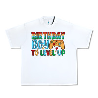 White birthday boy to level up Urban Heavy Tee - JahusDesignShop