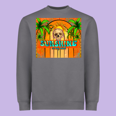 Sunshine On My Mind Heavyweight Sweatshirt Designed By Tumblerdesignbyshophia