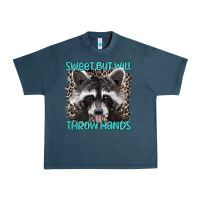 Midnight Navy sweet but will throw hands Urban Heavy Tee - Artiststas
