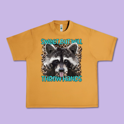 Sweet But Will Throw Hands Urban Heavy Tee Designed By Artiststas
