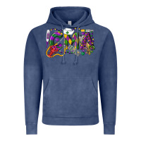 Vintage Denim CMA Certified Medical Assistant Mardi Gras Vintage Hoodie - LillyAllenDesigns