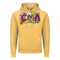 Vintage Mustard CMA Certified Medical Assistant Mardi Gras Vintage Hoodie - LillyAllenDesigns