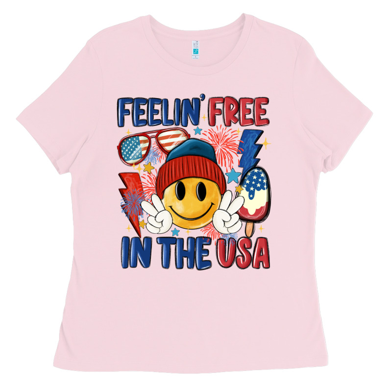 Feelin Free In The Usa Ladies Tee by MaliasSmallBusiness | Teevron