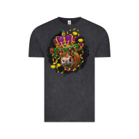 Vintage Black Mardi Gras red Angus Vintage Tee - LillyAllenDesigns