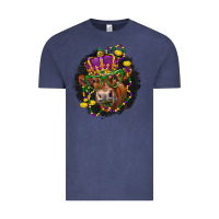 Vintage Denim Mardi Gras red Angus Vintage Tee - LillyAllenDesigns