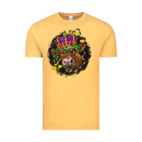Vintage Mustard Mardi Gras red Angus Vintage Tee - LillyAllenDesigns