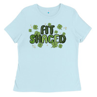 Baby Blue fit shaced Ladies Tee - MaliasSmallBusiness