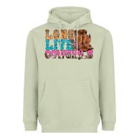Matcha Western Long Live Cowgirls With Roses Heavyweight Hoodie - BundleAndBundleShop