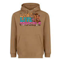 Toasted Coconut Western Long Live Cowgirls With Roses Heavyweight Hoodie - BundleAndBundleShop