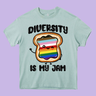 Diversity Is My Jam Heavy Core Tee Designed By Maliassmallbusiness