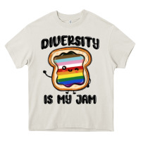 Cream diversity is my jam Heavy Core Tee - MaliasSmallBusiness
