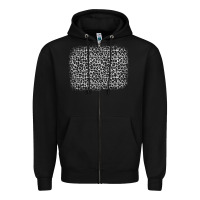 Black grey leopard background Zipper Hoodie - OliviaCreatesArt
