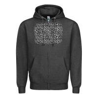 Charcoal Heather grey leopard background Zipper Hoodie - OliviaCreatesArt
