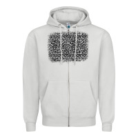 Dove Grey grey leopard background Zipper Hoodie - OliviaCreatesArt