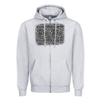 Heather Grey grey leopard background Zipper Hoodie - OliviaCreatesArt