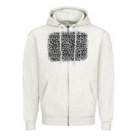 Grey Leopard Background Zipper Hoodie | Teevron