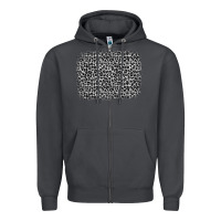 Smoke grey leopard background Zipper Hoodie - OliviaCreatesArt