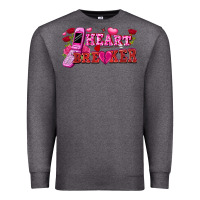 Charcoal Heather heart breaker Premium Sweatshirt - FaDigitalArtStudio