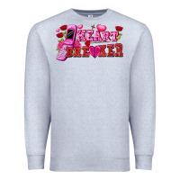 Heather Grey heart breaker Premium Sweatshirt - FaDigitalArtStudio