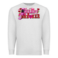 Oatmeal Heather heart breaker Premium Sweatshirt - FaDigitalArtStudio