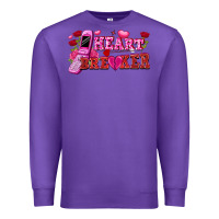 Purple heart breaker Premium Sweatshirt - FaDigitalArtStudio