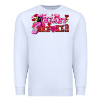 White heart breaker Premium Sweatshirt - FaDigitalArtStudio