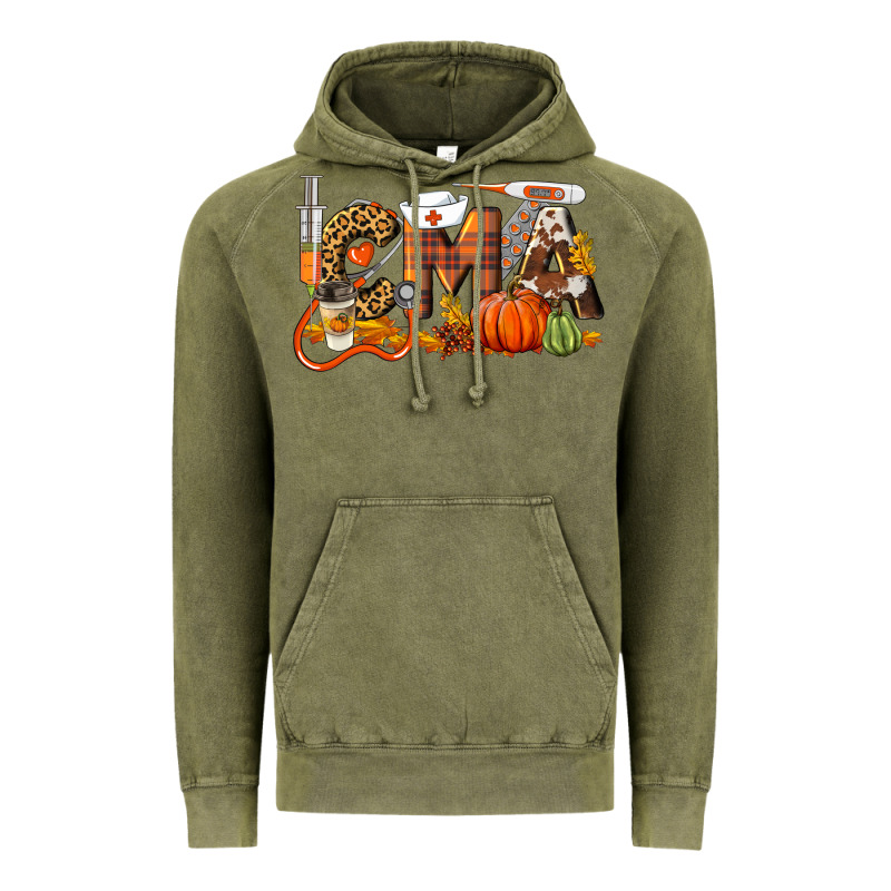 Fall Cma Certified Medical Assistant Vintage Hoodie by LillyAllenDesigns | Teevron
