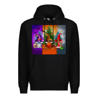 Black halloween gnomes Premium Hoodie - FaDigitalArtStudio