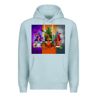 Blue Mist halloween gnomes Premium Hoodie - FaDigitalArtStudio