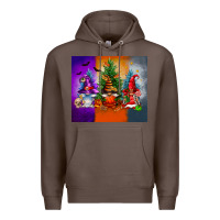 Coffee halloween gnomes Premium Hoodie - FaDigitalArtStudio