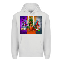 Dove Grey halloween gnomes Premium Hoodie - FaDigitalArtStudio