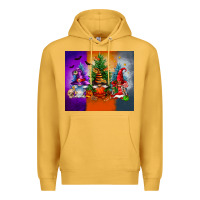 Mustard halloween gnomes Premium Hoodie - FaDigitalArtStudio