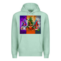 Seafoam halloween gnomes Premium Hoodie - FaDigitalArtStudio