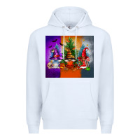 White halloween gnomes Premium Hoodie - FaDigitalArtStudio