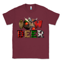 Burgundy oh deer christmas Classic Tee - LillyAllenDesigns