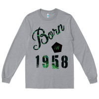 Heather Grey Born In 1958 Long Sleeve Tee - Bettercallsaul