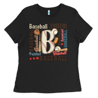 Black baseball Ladies Tee - MaliasSmallBusiness