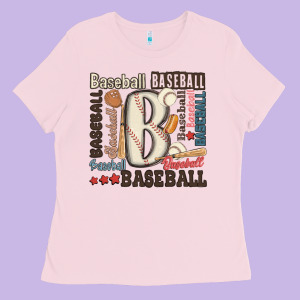 Baseball Ladies Tee Designed By Maliassmallbusiness
