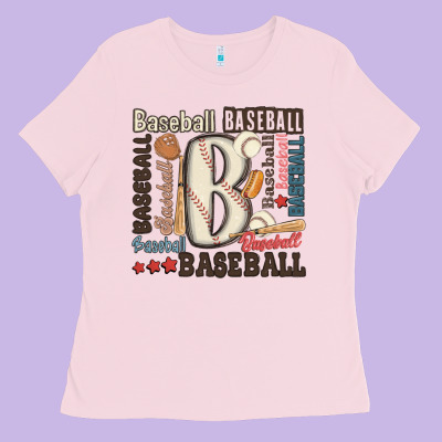 Baseball Ladies Tee Designed By Maliassmallbusiness