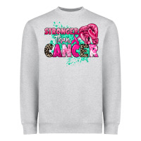 Heather Grey Stronger than Cancer Heavyweight Sweatshirt - HowdyJamesFarm