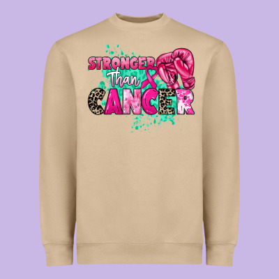Stronger Than Cancer Heavyweight Sweatshirt Designed By Howdyjamesfarm