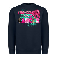 Navy Stronger than Cancer Heavyweight Sweatshirt - HowdyJamesFarm