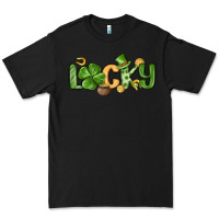 Black lucky st patrick s day Premium Tee - MaliasSmallBusiness
