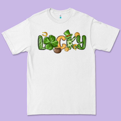 Lucky St Patrick S Day Premium Tee Designed By Maliassmallbusiness